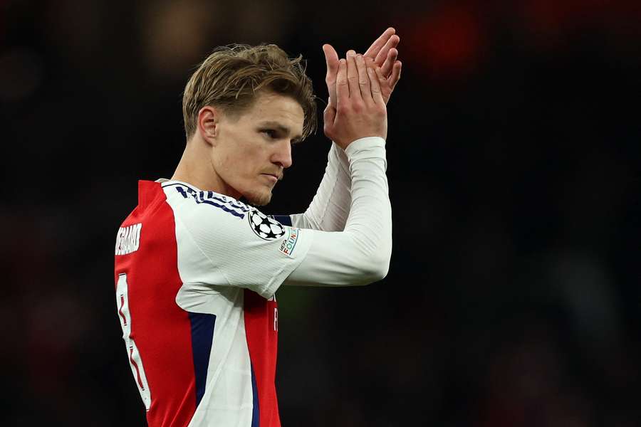 Odegaard lors du match aller.