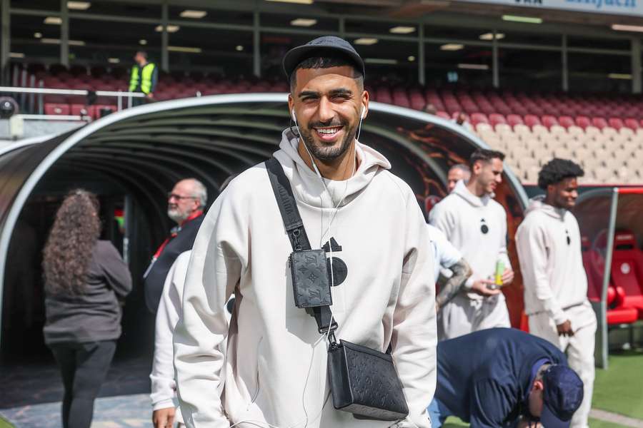 Aymen Barkok vor dem Spiel gegen den 1. FC Kaiserslautern.