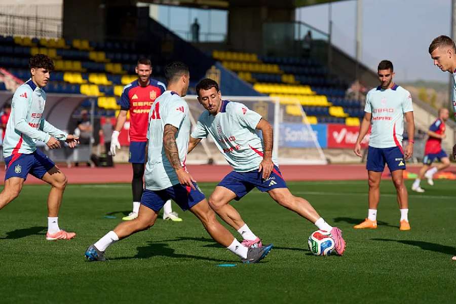 Entrenamiento de España de este miércoles