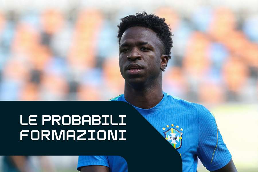 Vinícius Jr. si allena con il Brasile