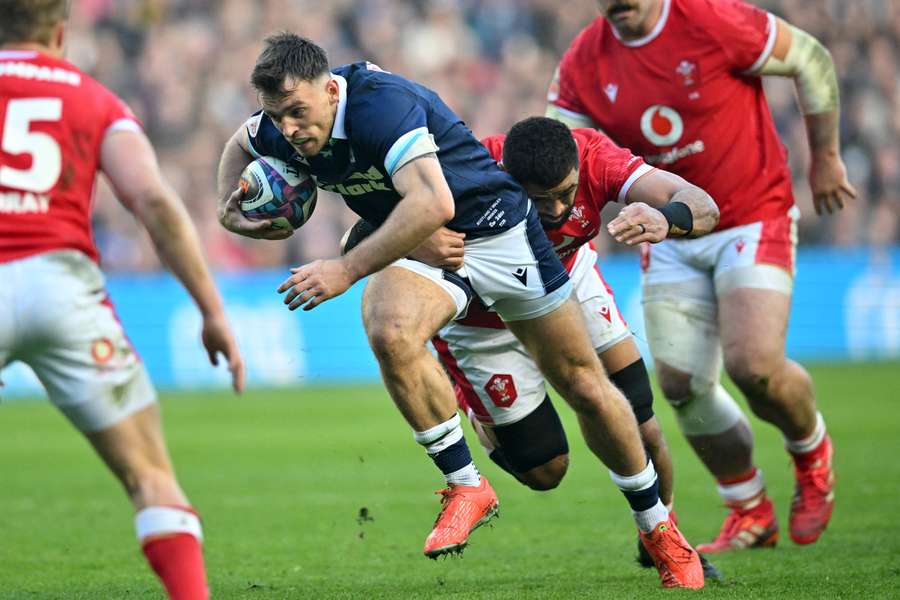 Scotland scrum-half Ben White makes a break during the Six Nations clash against Wales on Saturday