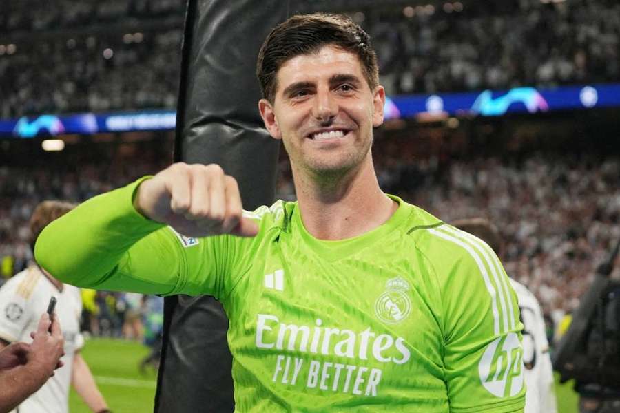 Thibaut Courtois will start in goal at Wembley on Saturday. 