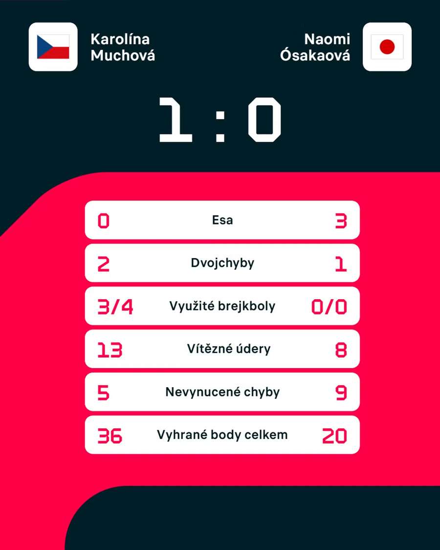 Statistiky zápasu.