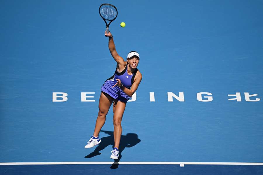 Pegula in action in Beijing