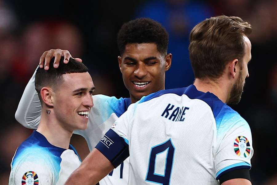England took the lead through an own goal after a cross by Phil Foden
