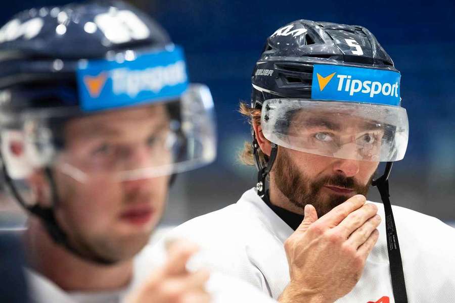 Michal Kempný na tréninku Kladna.