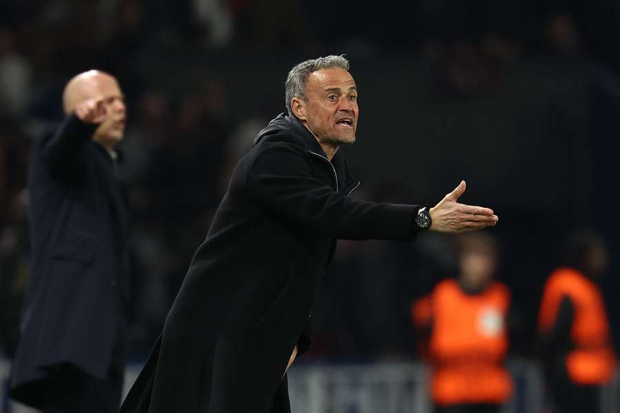 Luis Enrique cette semaine au Parc des Princes.