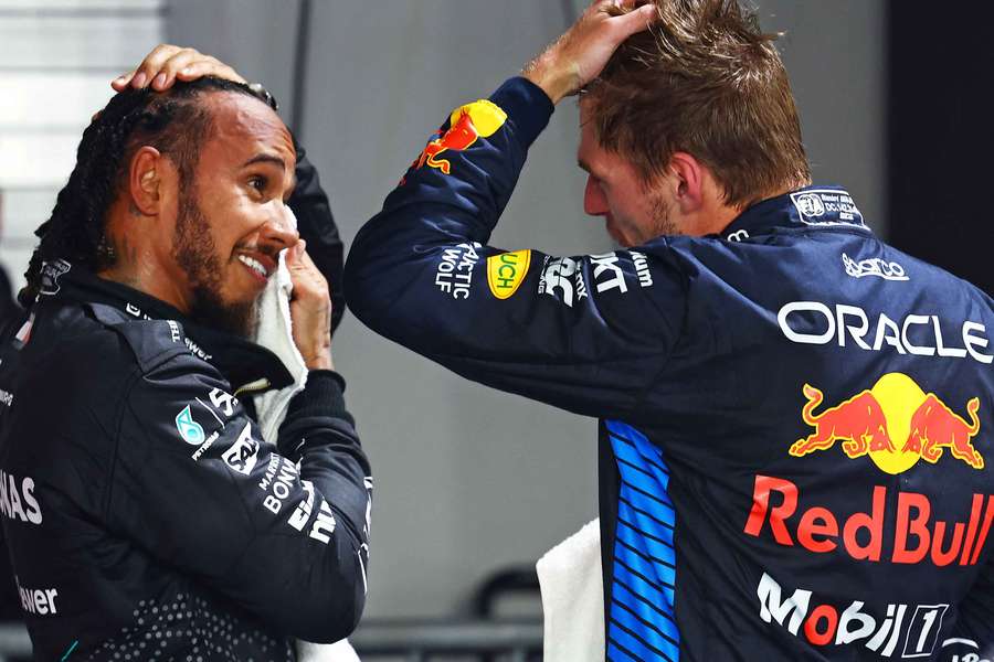 Hamilton y Verstappen  