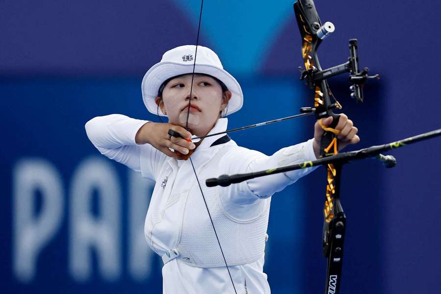 South Korea's Lim Si-Hyeon during training