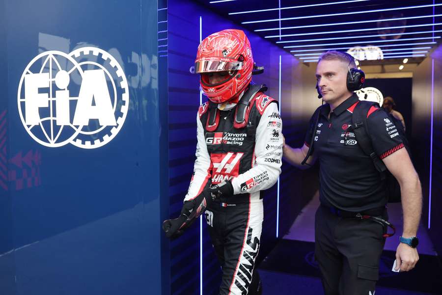 Esteban Ocon à Bakou. Esteban Ocon à Bakou.
