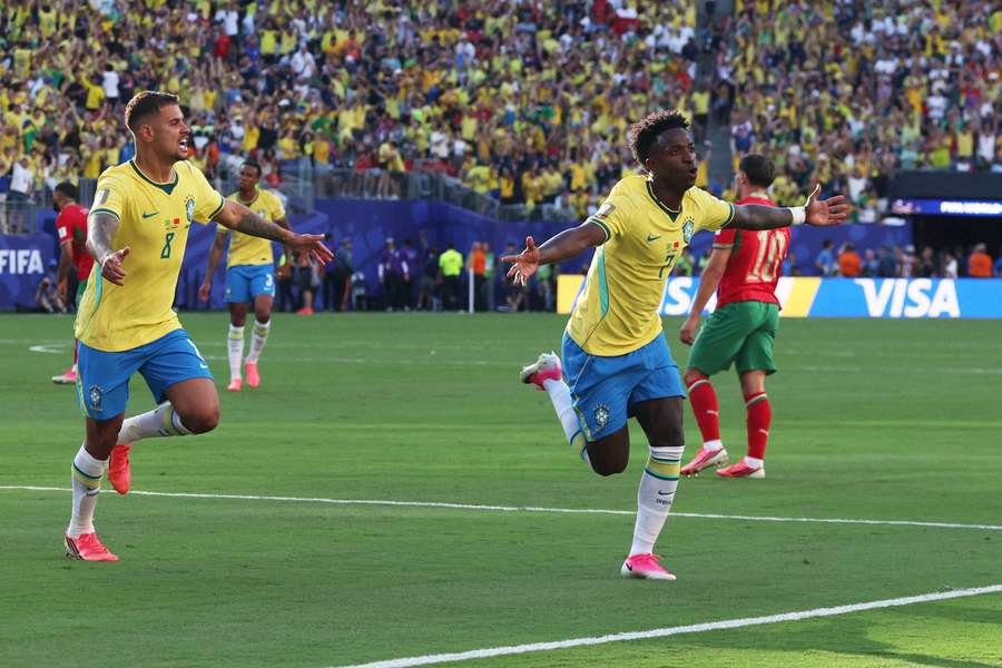 Brazilskou branku obstaral Vinícius. Brazilskou branku obstaral Vinícius.