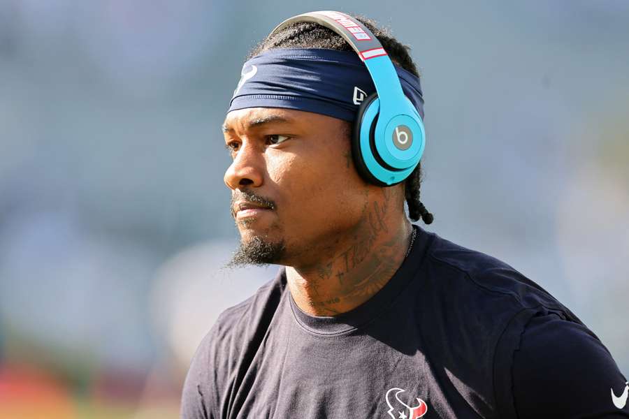 Stefon Diggs warming up prior to a game between the Houston Texans and Green Bay Packers (2024)