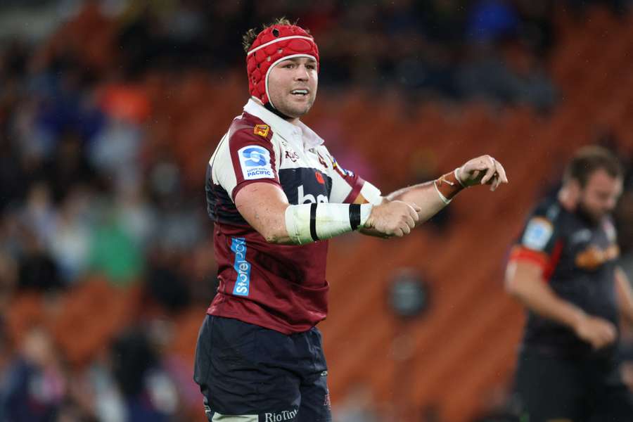 Reds forward Harry Wilson during their Super Rugby Pacific game against the Chiefs.