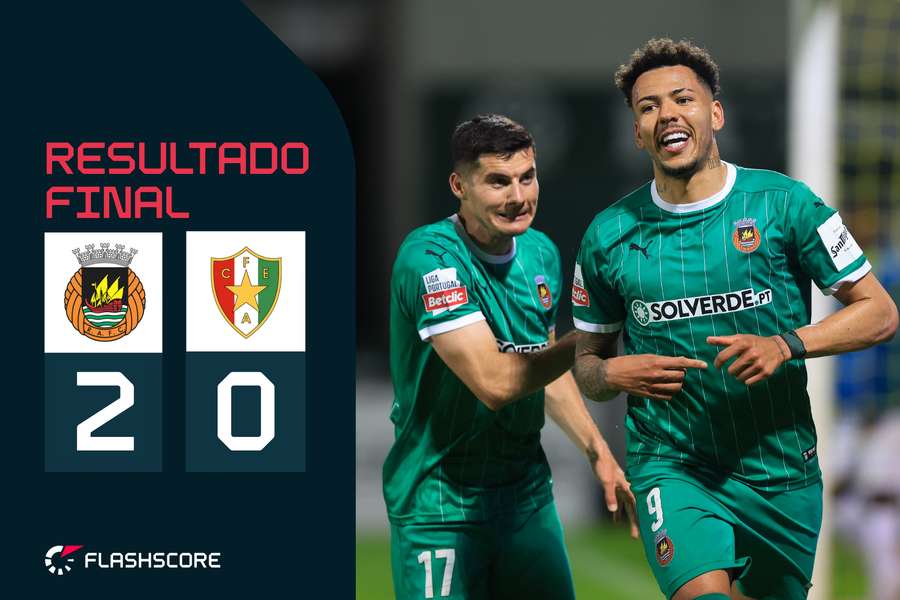 Clayton festeja o primeiro golo do Rio Ave