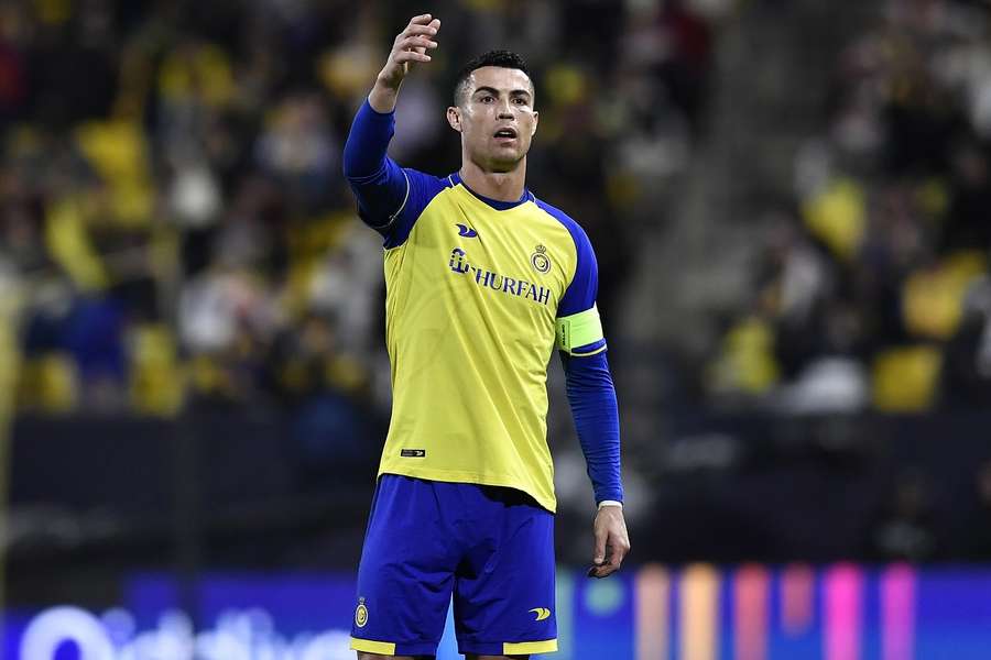 Cristiano Ronaldo in het shirt van Al-Nassr