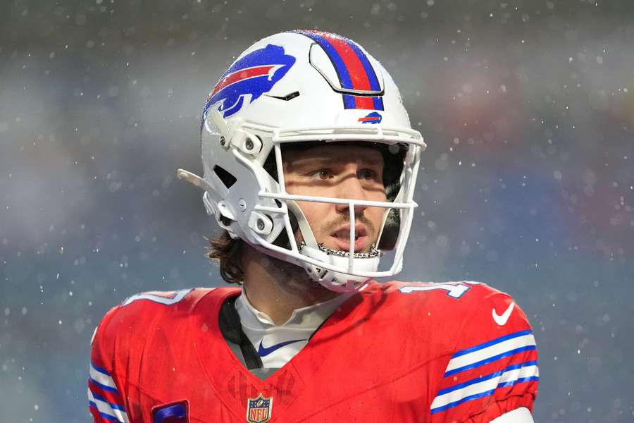 Bills QB Josh Allen reacts during Week 17 game against Philadelphia Eagles Bills QB Josh Allen reacts during Week 17 game against Philadelphia Eagles
