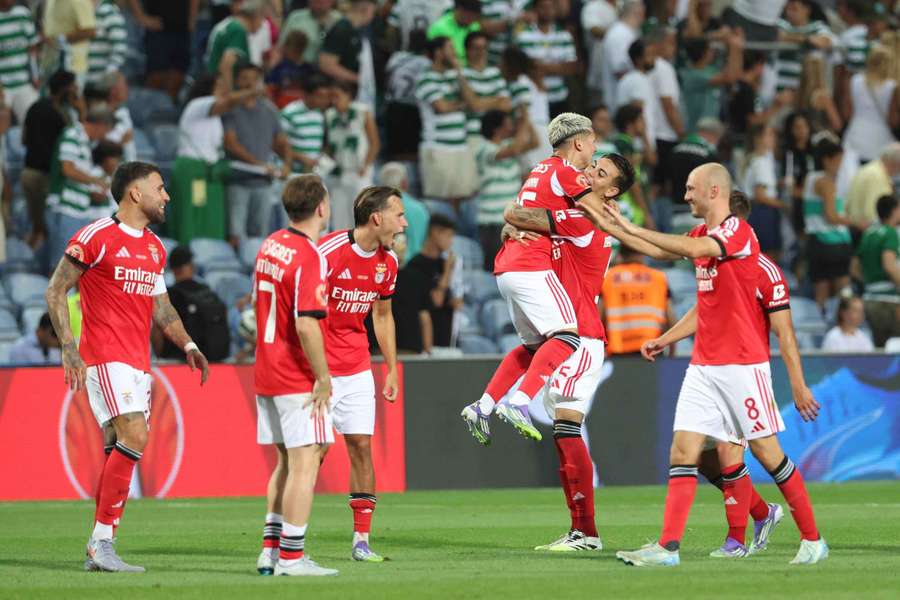 A festa do Benfica na Supertaça