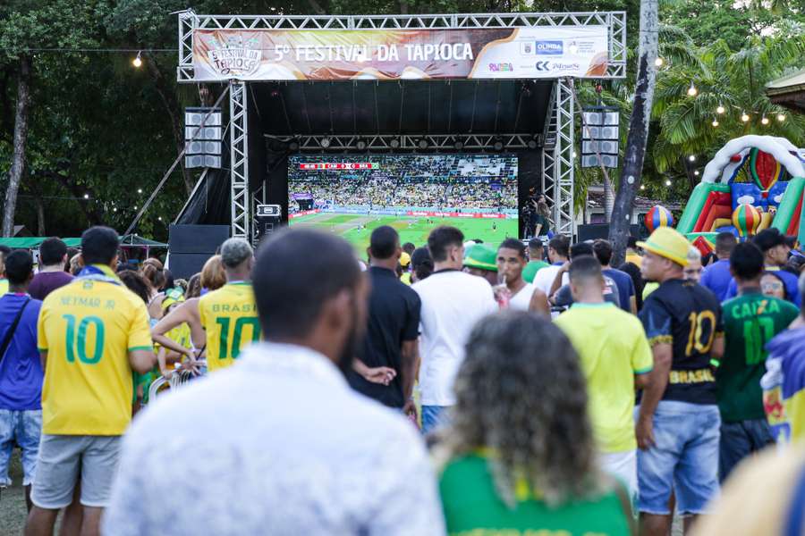 Torcida do Brasil acompanha, em Olinda, jogo do Brasil na Copa de 2022 Torcida do Brasil acompanha, em Olinda, jogo do Brasil na Copa de 2022