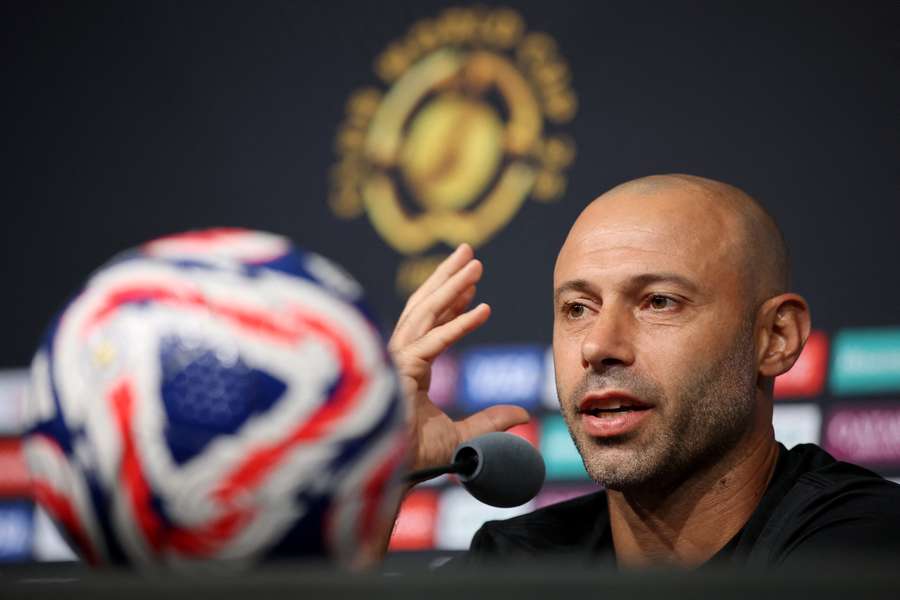 Javier Mascherano en conférence de presse.