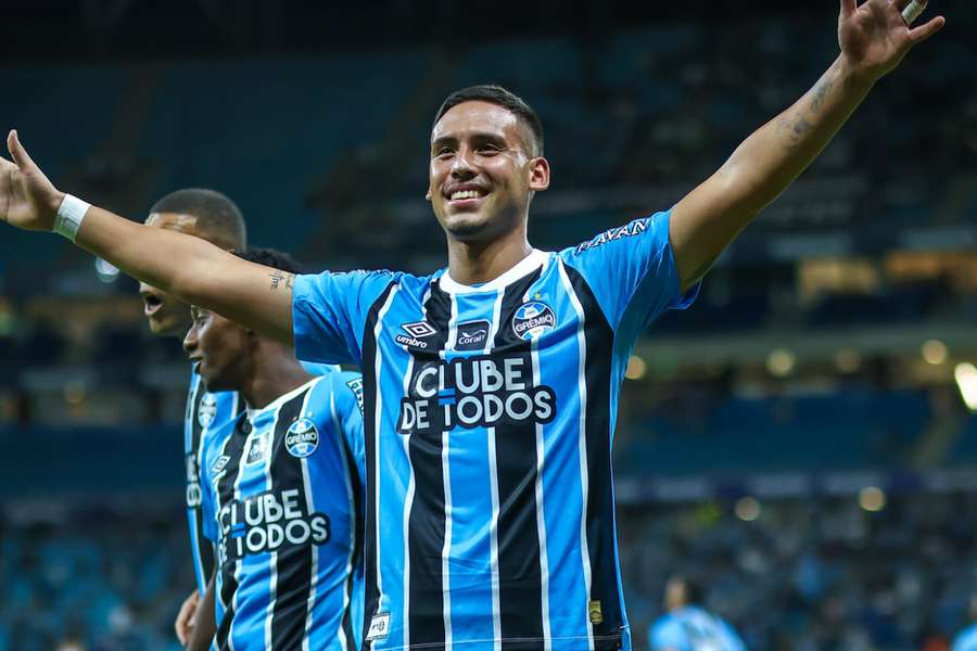 Noriega comemorou seu primeiro título com o Grêmio