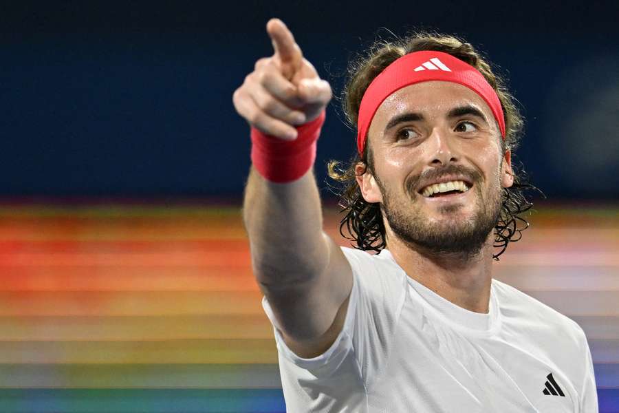 Tsitsipas après avoir battu Auger-Aliassime.