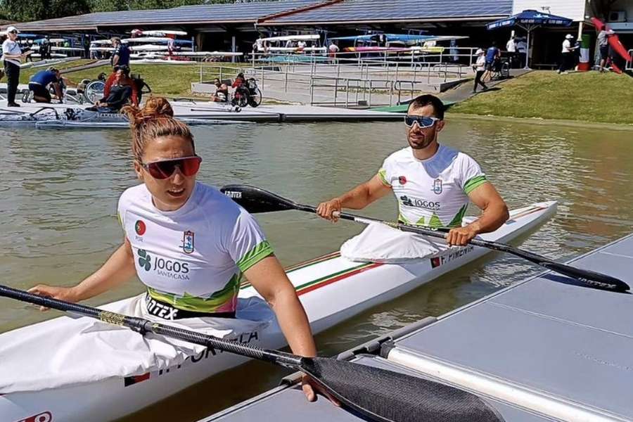 Fernando Pimenta e Teresa Portela ficaram no segundo lugar na Hungria