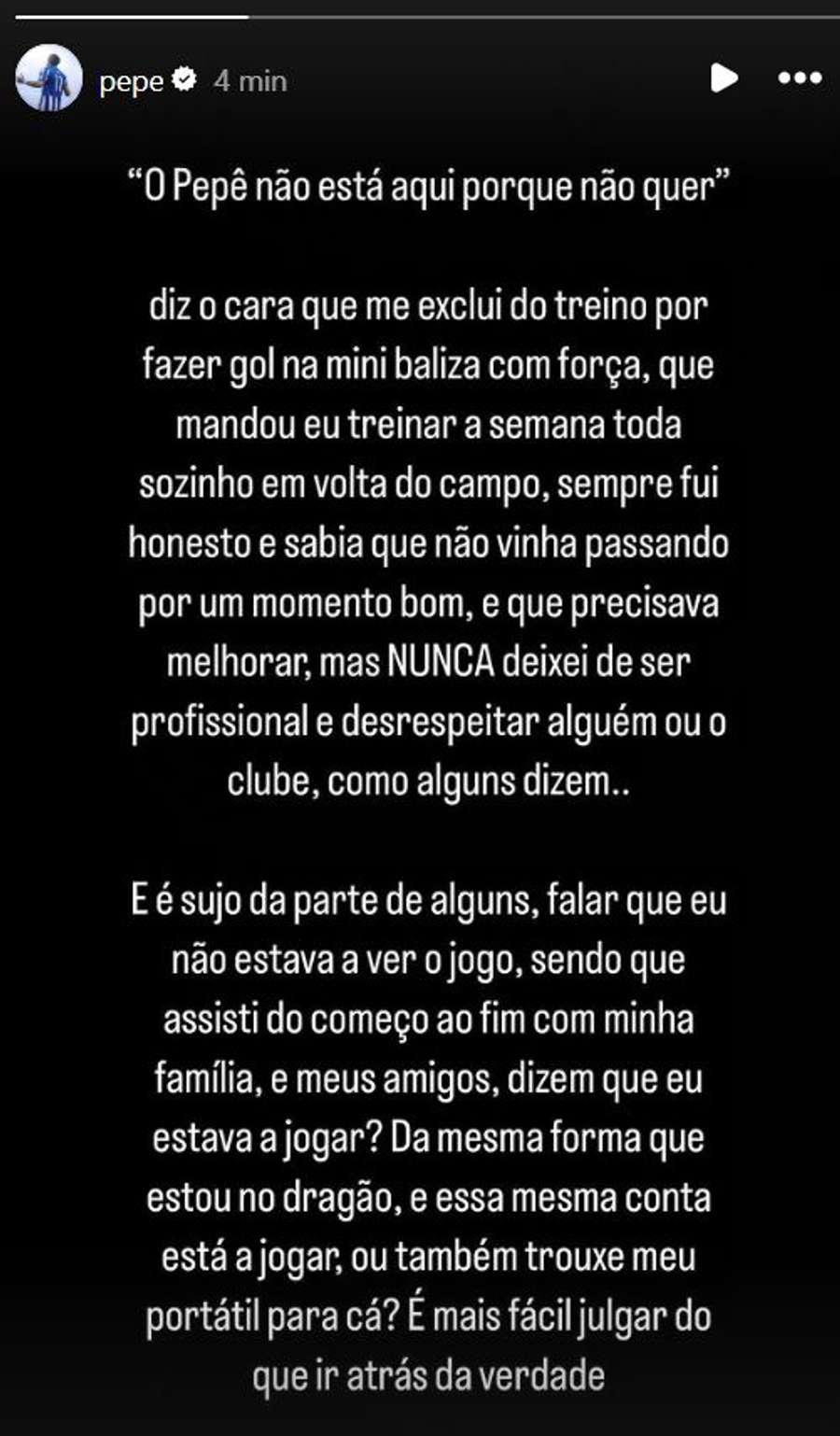 A publicação de Pepê