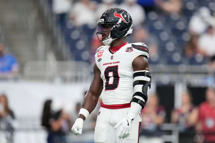 Texans' Azeez Al-Shaair in action during Week 1 of 2026 season Texans' Azeez Al-Shaair in action during Week 1 of 2026 season