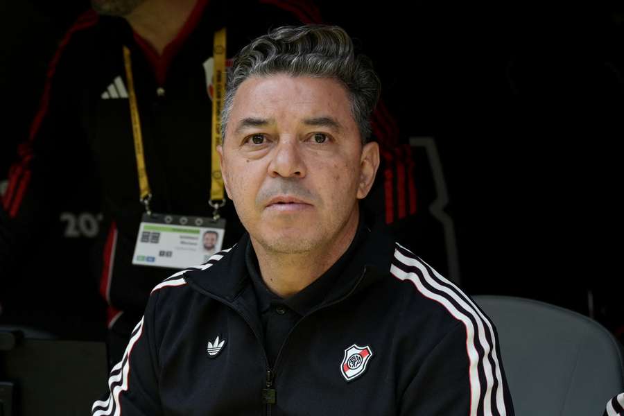 Gallardo, en el estreno de River Plate.