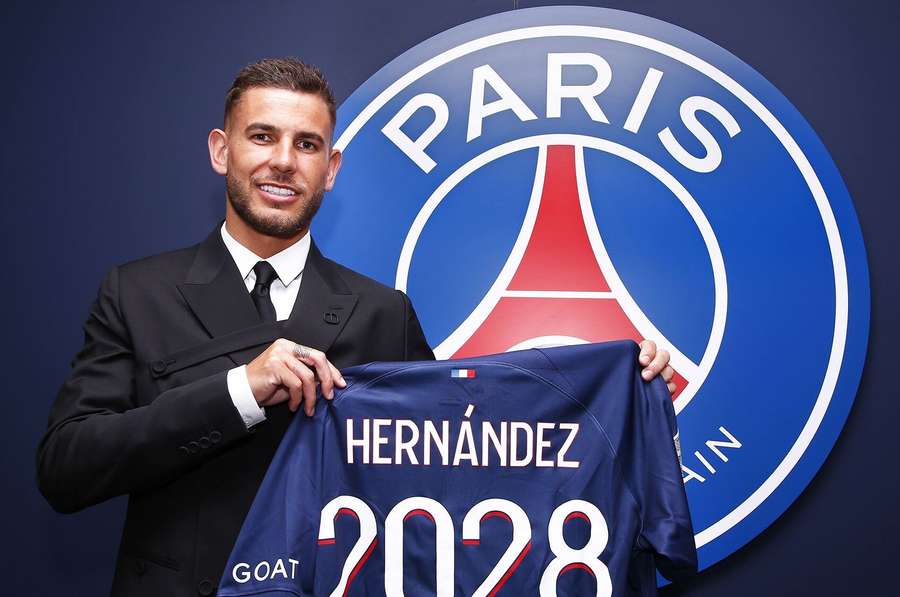 Lucas Hernandez unterschreibt in Paris einen Vertrag bis 2028