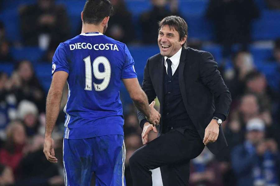 Diego Costa s Antoniem Contem během dob v Chelsea Diego Costa s Antoniem Contem během dob v Chelsea