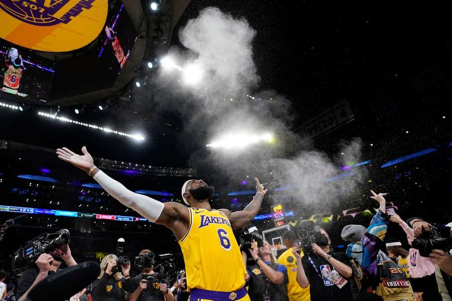 LeBron James bei seinem Pregame Ritual