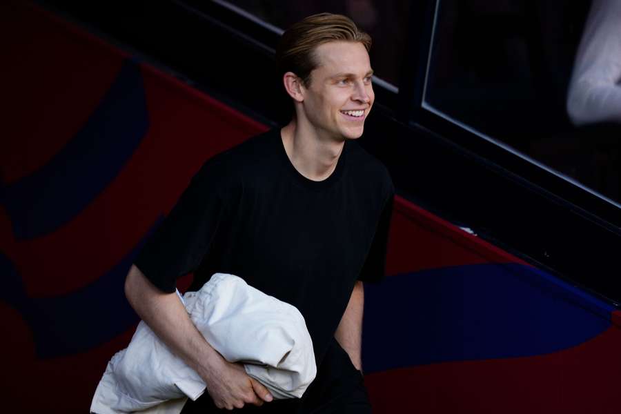 Frenkie de Jong eind vorige maand bij een EA Sports-evenement