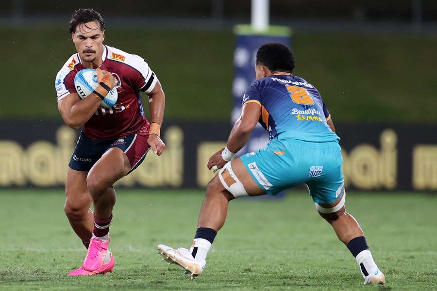 Former Wallaby Jordan Petaia in action for the Queensland Reds during the 2024 Super Rugby season.