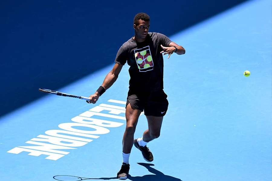 Giovanni Mpetshi Perricard lors de l'Open d'Australie.