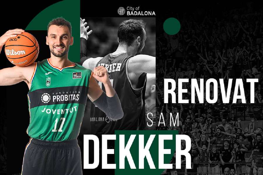 Sam Dekker, renovado con la Penya