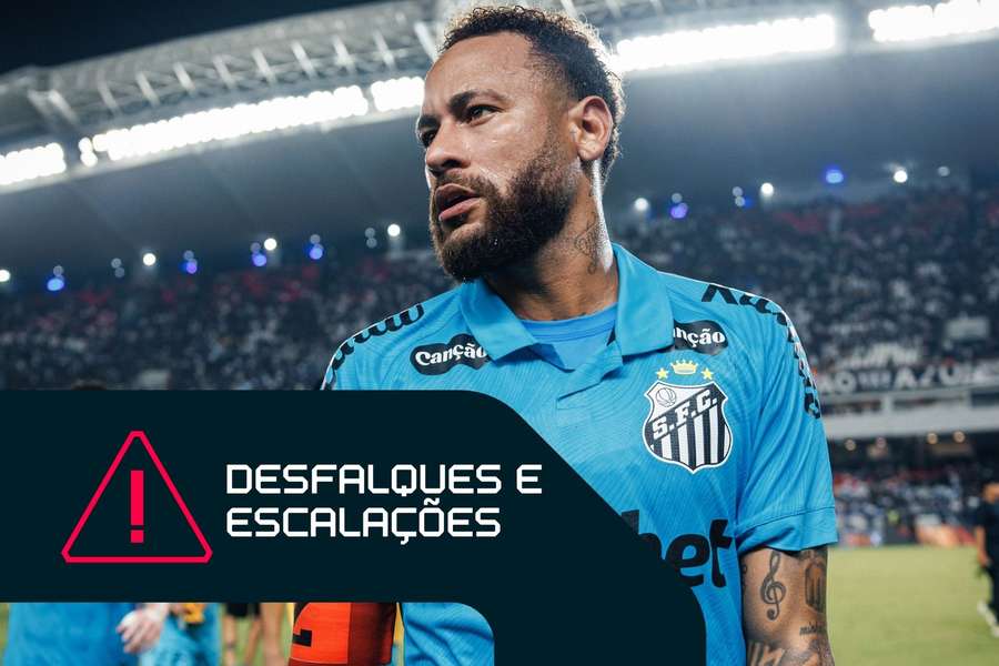Neymar está suspenso e desfalca Santos contra Athletico-PR Neymar está suspenso e desfalca Santos contra Athletico-PR
