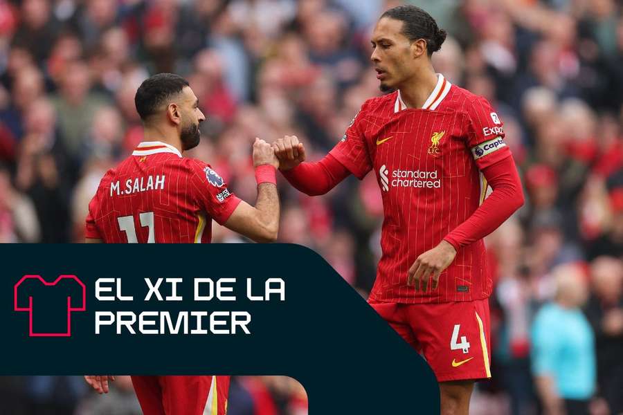 Mohamed Salah y Virgil van Dijk destacaron con el Liverpool.