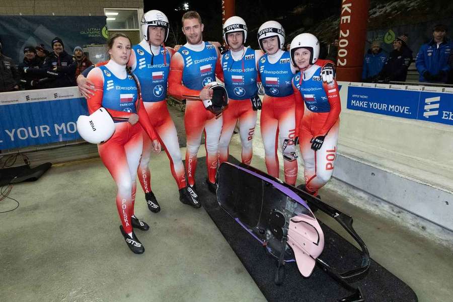 Siódme miejsce polskiej sztafety mieszanej podczas PŚ w saneczkarstwie w Park City Siódme miejsce polskiej sztafety mieszanej podczas PŚ w saneczkarstwie w Park City