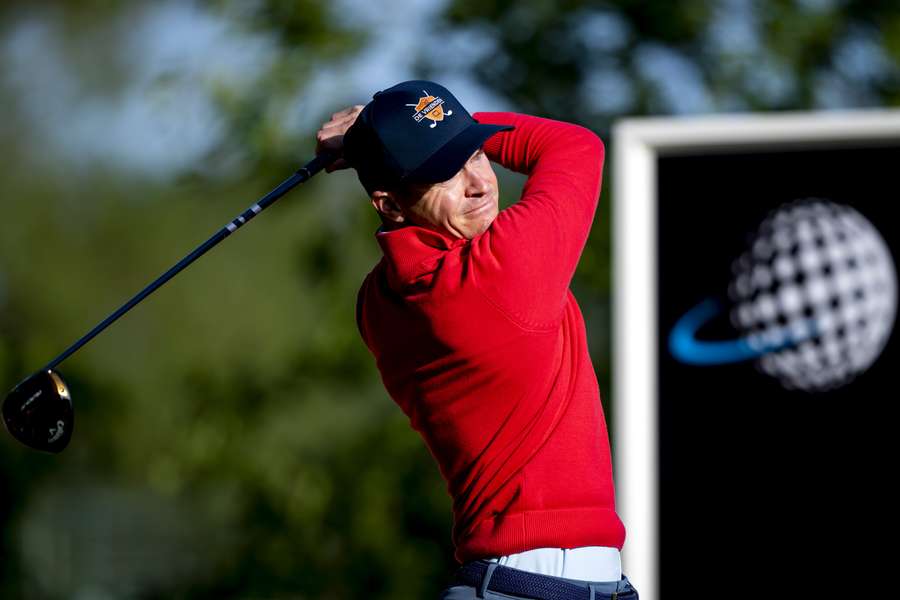 Daan Huizing eerder dit jaar op de KLM Open