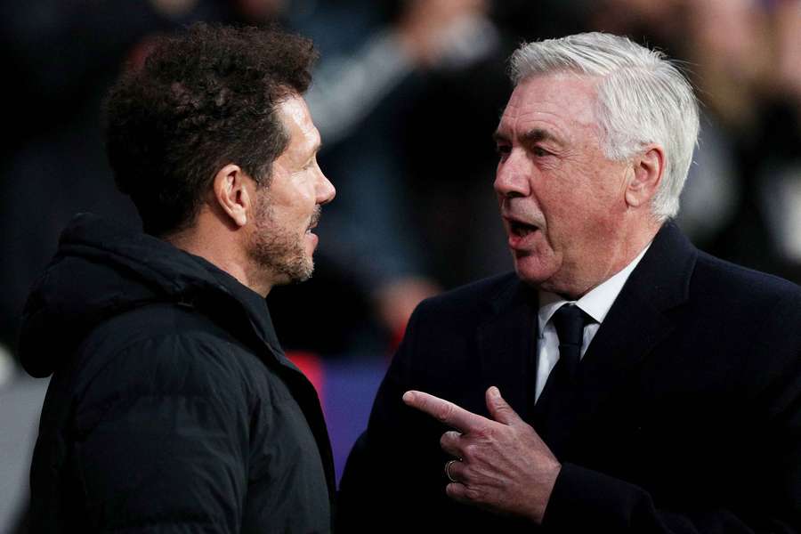 Diego Pablo Simeone sfida Carlo Ancelotti