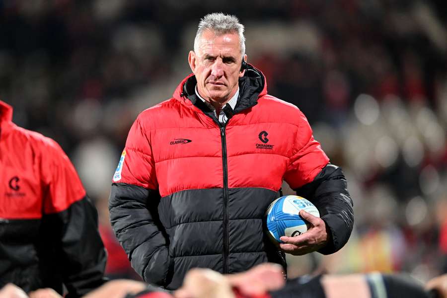 Crusaders head coach Rob Penney looks on during their Super Rugby Pacific final win over the Chiefs.