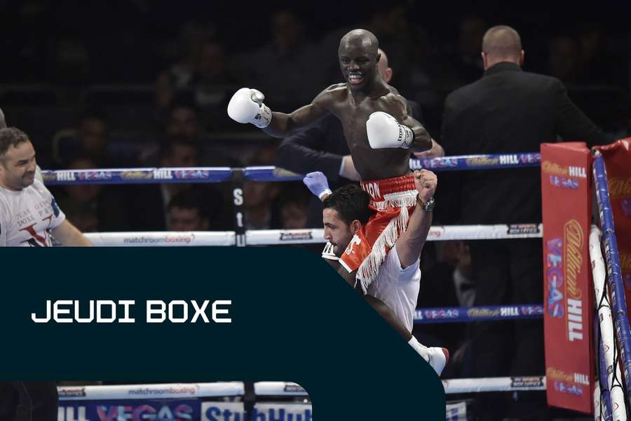 Yvan Mendy lors de sa victoire contre Luke Campbell