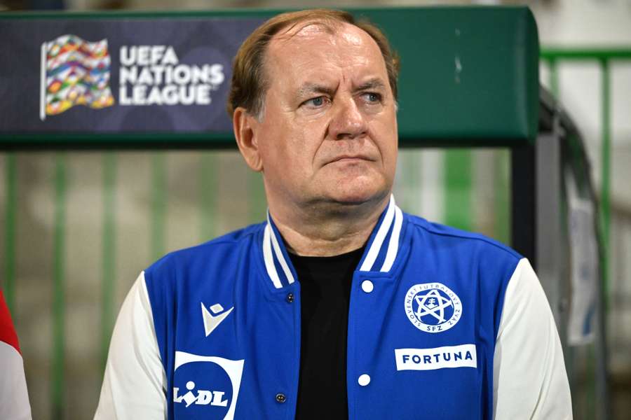Tréner Vladimír Weiss.