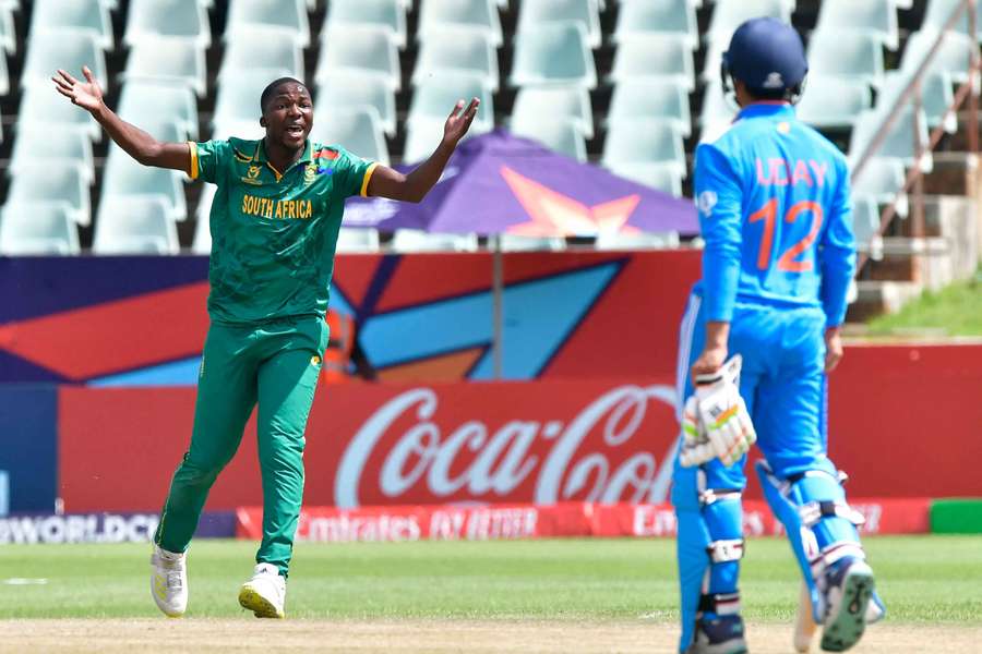 Teenager Maphaka in action during the Under-19 World Cup
