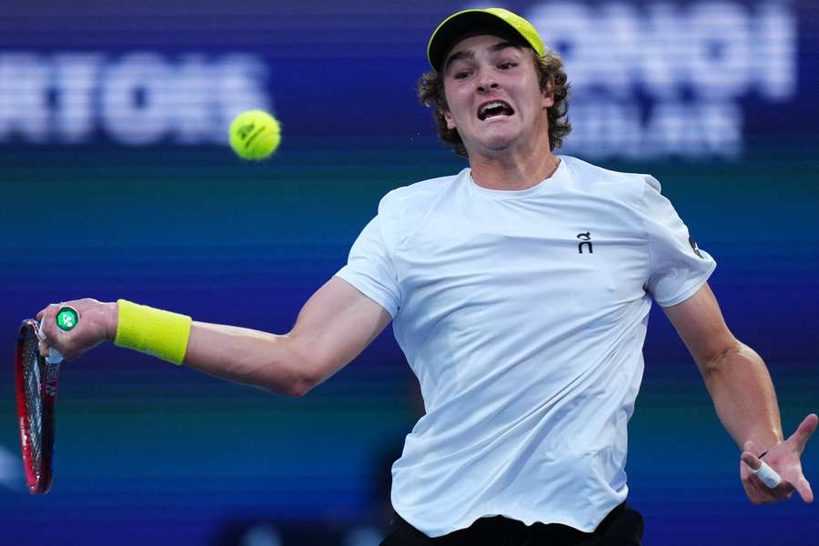  João Fonseca în timpul victoriei de debut la Miami Masters