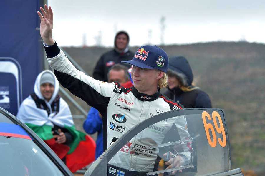 Rovanperä après avoir gagné le Rallye du Chili en septembre.