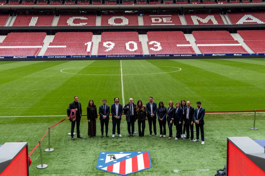 Los delegados de la FIFA, en el Metropolitano