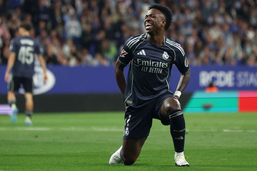 Vinicius Jr după marcarea unui gol