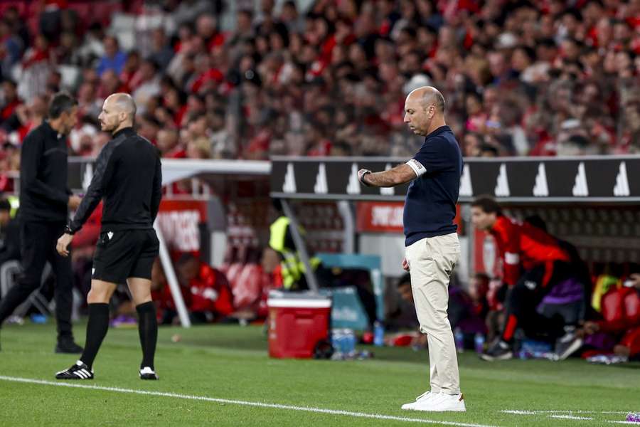 Bruno Pinheiro, treinador do Gil Vicente, no Estádio da Luz